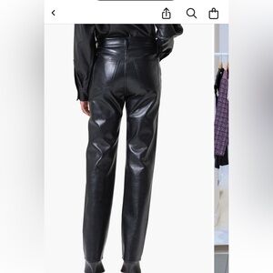 AGOLDE Recycled Leather Straight Leg Pants